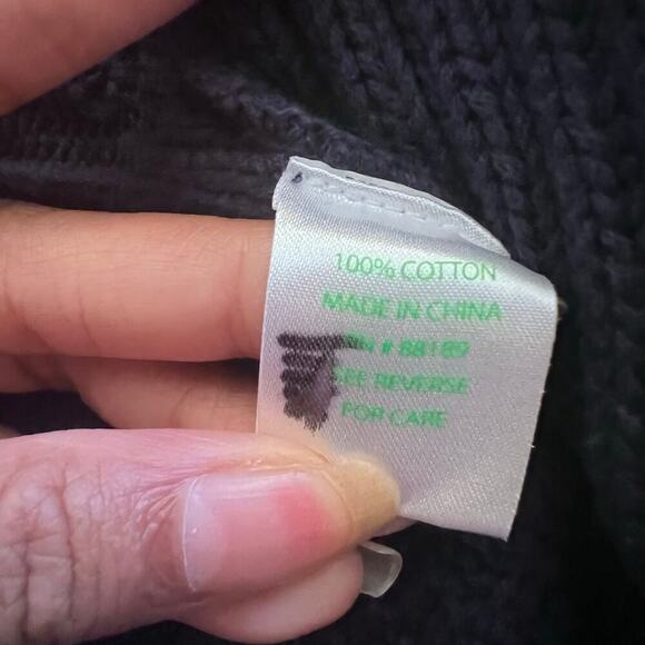 Lilly Pulitzer Navy Blue Open Front Knit Preppy Cardigan Sweater Coastal Size S - Picture 5 of 7